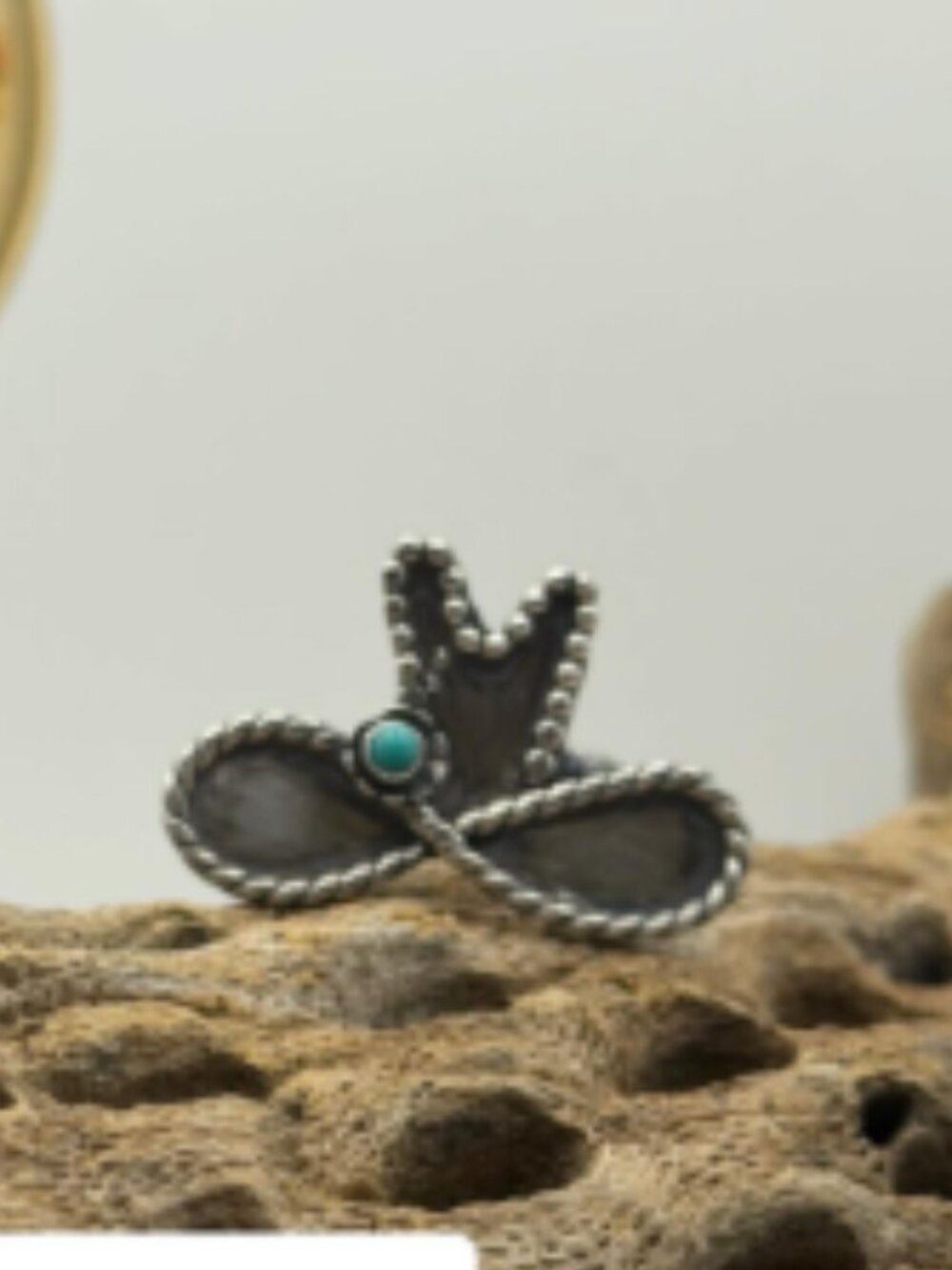 Silversmith Turquoise Cowboy Hat Ring